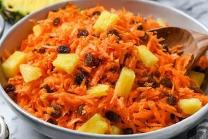 Carrot Pineapple Salad Recipe With Raisins | Quick Salad Recipes for Healthy Salad Ideas to Boost Your Nutrition