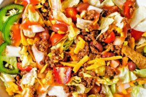 Easy Taco Salad Recipe: Zesty Catalina Dressing | Quick Salad Recipes for Healthy Salad Ideas to Boost Your Nutrition