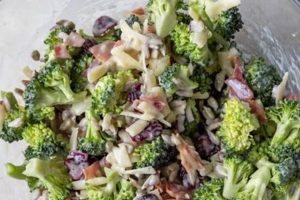 Best Broccoli Salad with Apple Cider Vinegar Dressing | Quick Salad Recipes for Healthy Salad Ideas to Boost Your Nutrition
