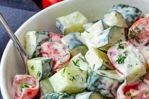 Best Creamy Cucumber Tomato Salad Recipe | Quick Salad Recipes for Healthy Salad Ideas to Boost Your Nutrition