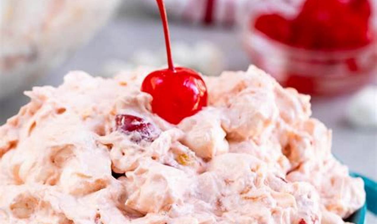 Easy Cherry Fluff Salad Recipe (Classic & Quick) | Quick Salad Recipes for Healthy Salad Ideas to Boost Your Nutrition