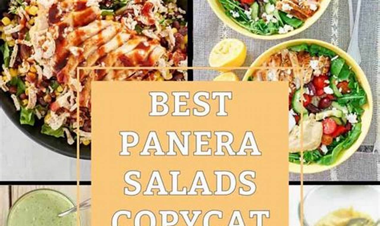 Copycat Panera Salad Recipes: Easy & Healthy | Quick Salad Recipes for Healthy Salad Ideas to Boost Your Nutrition