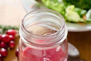 Easy Cranberry Vinaigrette Salad Dressing Recipe | Quick Salad Recipes for Healthy Salad Ideas to Boost Your Nutrition