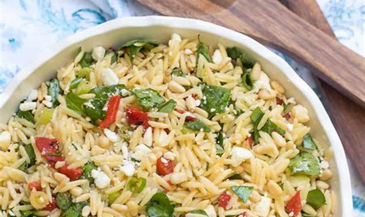 Best Orzo Spinach Salad Recipes Ever | Quick Salad Recipes for Healthy Salad Ideas to Boost Your Nutrition