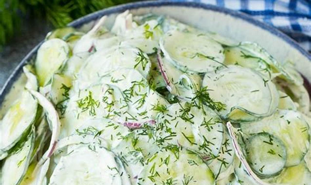 Best Creamy Cucumber Salad with Mayo Recipe | Quick Salad Recipes for Healthy Salad Ideas to Boost Your Nutrition