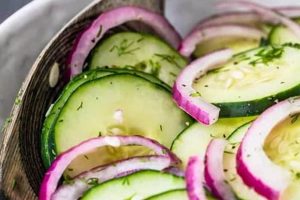 Easy Cucumber Onion Salad Recipe: A Refreshing Side | Quick Salad Recipes for Healthy Salad Ideas to Boost Your Nutrition