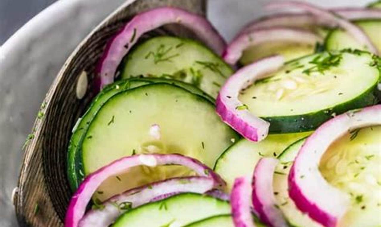 Easy Cucumber Onion Salad Recipe: A Refreshing Side | Quick Salad Recipes for Healthy Salad Ideas to Boost Your Nutrition