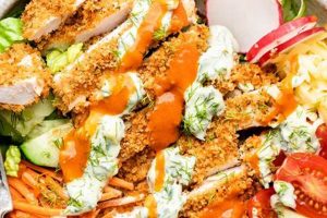 Best Crispy Buffalo Chicken Salad Recipe Ever | Quick Salad Recipes for Healthy Salad Ideas to Boost Your Nutrition
