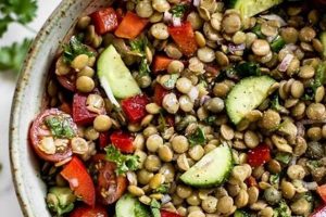 Healthy Green Lentil Salad Recipe (Vegan) | Quick Salad Recipes for Healthy Salad Ideas to Boost Your Nutrition
