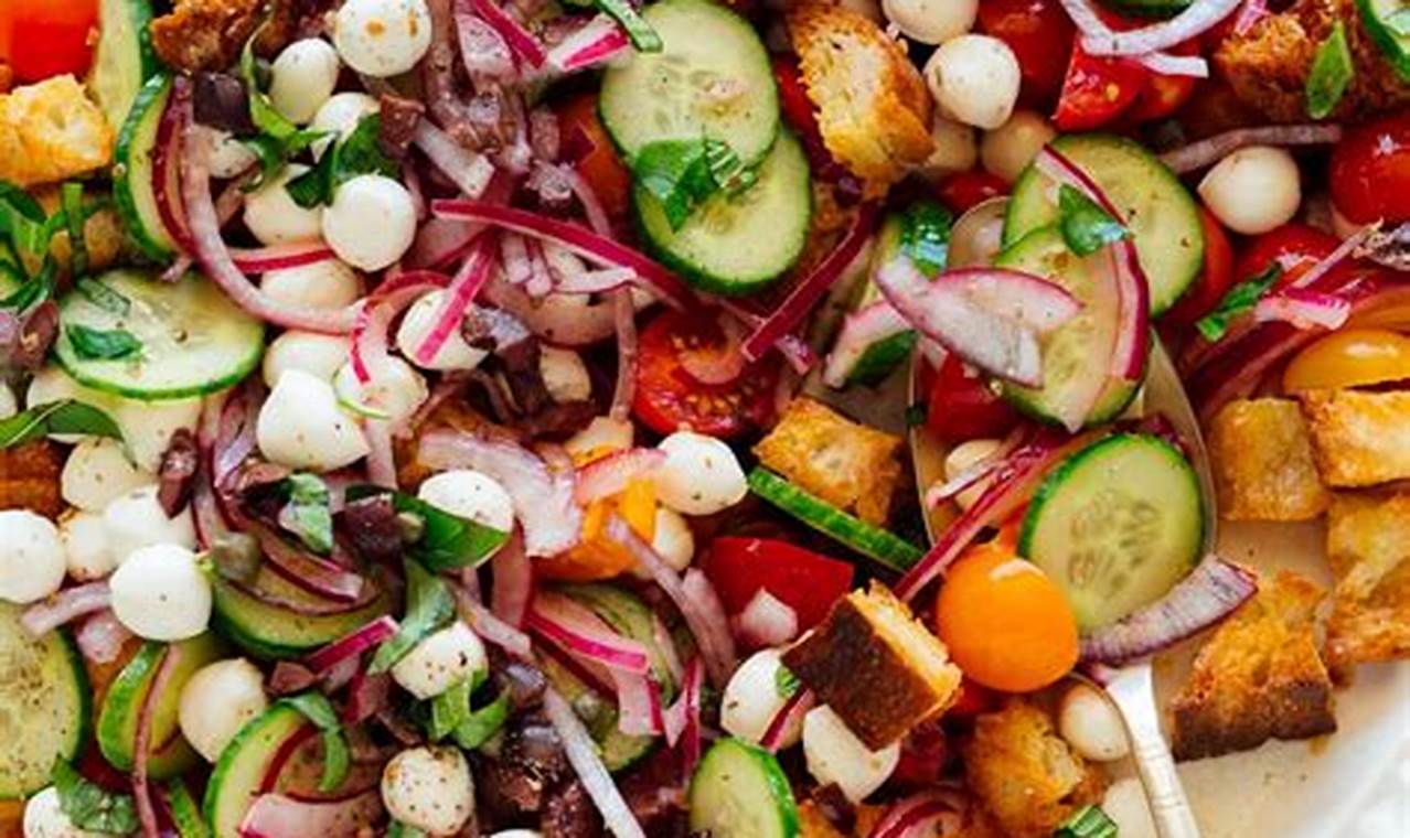 Classic Panzanella Salad Recipe: Easy & Authentic | Quick Salad Recipes for Healthy Salad Ideas to Boost Your Nutrition