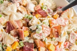 Best Chicken Bacon Ranch Pasta Salad Recipe Ever | Quick Salad Recipes for Healthy Salad Ideas to Boost Your Nutrition