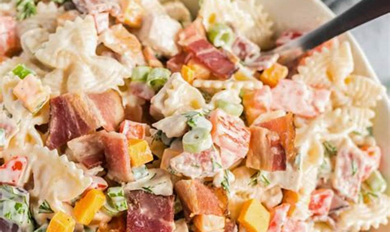 Best Chicken Bacon Ranch Pasta Salad Recipe Ever | Quick Salad Recipes for Healthy Salad Ideas to Boost Your Nutrition