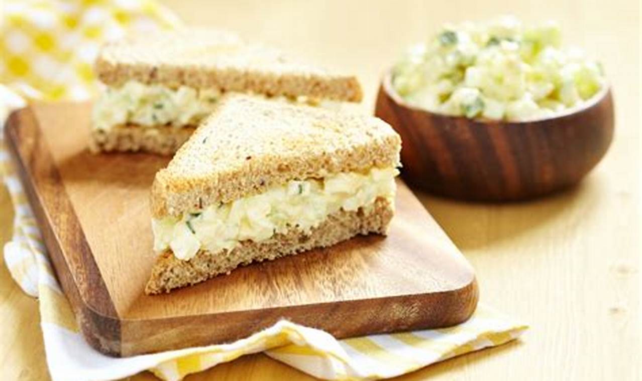 Egg Salad Tea Sandwich Recipe | Quick Salad Recipes for Healthy Salad Ideas to Boost Your Nutrition