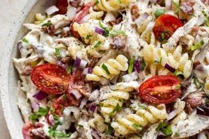 Classic Chicken Ranch Pasta Salad Recipe | Quick Salad Recipes for Healthy Salad Ideas to Boost Your Nutrition