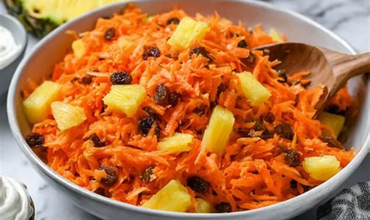 Carrot Salad Recipe With Raisins And Pineapple Quick Salad Recipes for Healthy Salad Ideas to Boost Your Nutrition Carrot Salad Recipe With Raisins And Pineapple | Quick Salad Recipes for Healthy Salad Ideas to Boost Your Nutrition