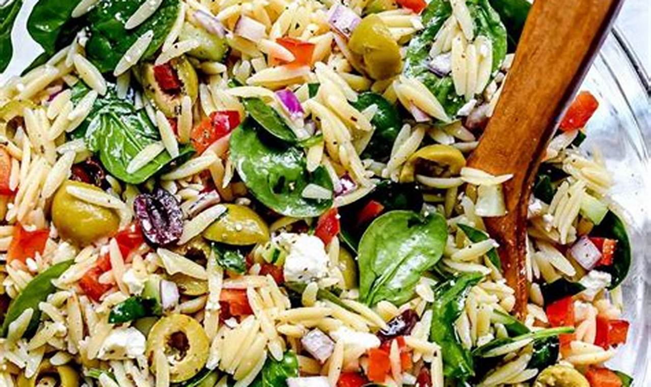 Best Orzo Cold Salad Recipes for Summer | Quick Salad Recipes for Healthy Salad Ideas to Boost Your Nutrition