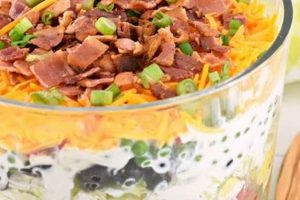 Classic Easy Seven Layer Salad Recipe | Quick Salad Recipes for Healthy Salad Ideas to Boost Your Nutrition