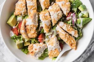 Best Crispy Chicken Strip Salad Recipe | Quick Salad Recipes for Healthy Salad Ideas to Boost Your Nutrition
