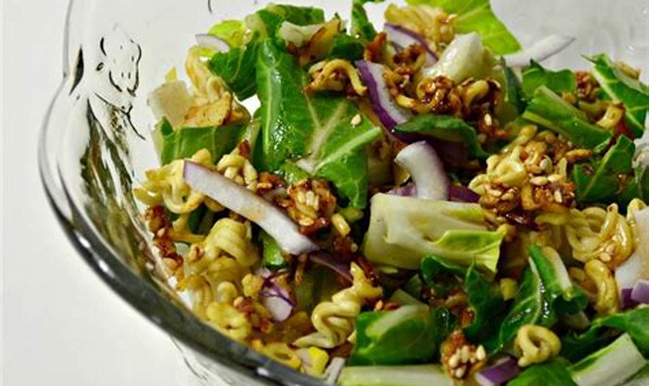 Easy Bok Choy Ramen Noodle Salad Recipes | Quick Salad Recipes for Healthy Salad Ideas to Boost Your Nutrition