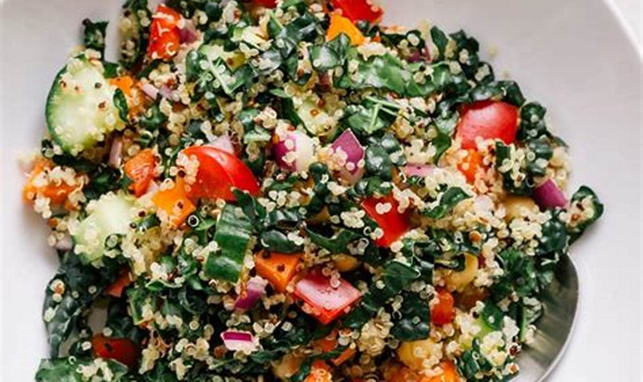 Healthy Kale & Quinoa Salad Recipe: Easy & Delicious Quick Salad Recipes for Healthy Salad Ideas to Boost Your Nutrition Healthy Kale & Quinoa Salad Recipe: Easy & Delicious | Quick Salad Recipes for Healthy Salad Ideas to Boost Your Nutrition
