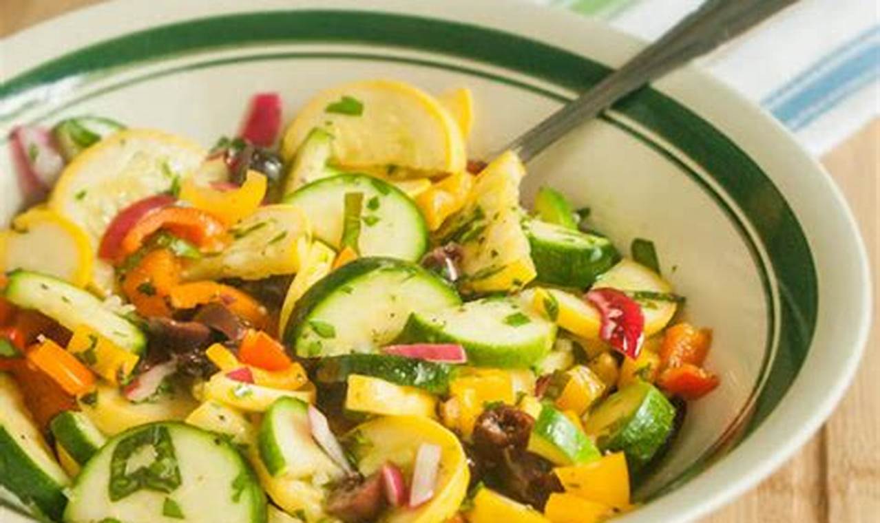 Zucchini Yellow Squash Salad Recipe Quick Salad Recipes for Healthy Salad Ideas to Boost Your Nutrition Zucchini Yellow Squash Salad Recipe | Quick Salad Recipes for Healthy Salad Ideas to Boost Your Nutrition