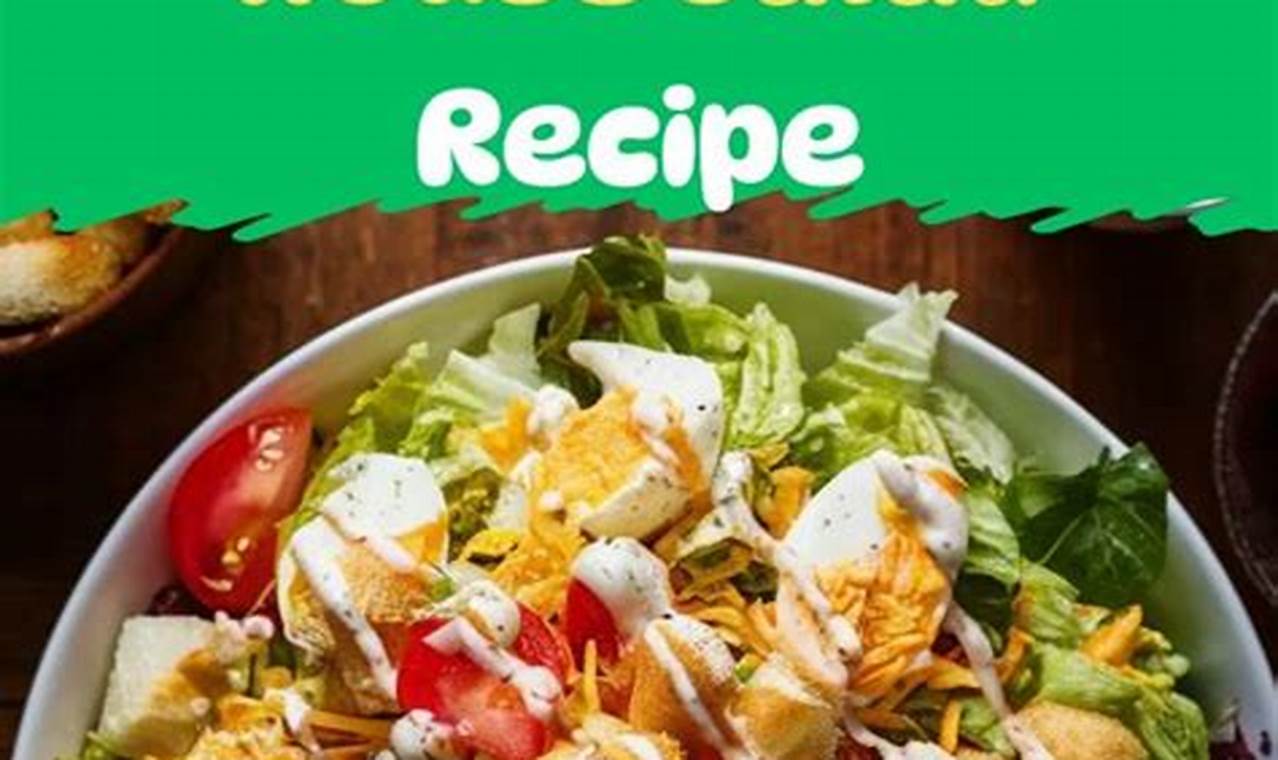 Copycat Texas Roadhouse Salad Recipe | Quick Salad Recipes for Healthy Salad Ideas to Boost Your Nutrition