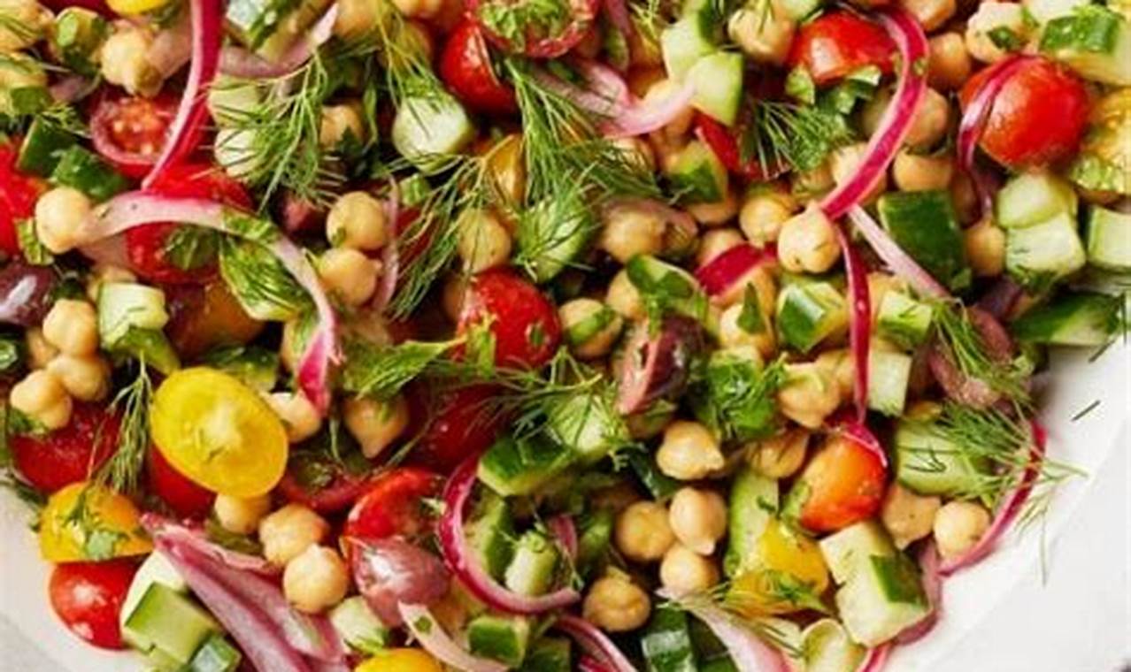 Easy & Healthy Chic Pea Salad Recipe | Quick Salad Recipes for Healthy Salad Ideas to Boost Your Nutrition