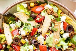 Best Taco Salad Bowl Recipe: Easy &amp; Delicious | Quick Salad Recipes for Healthy Salad Ideas to Boost Your Nutrition