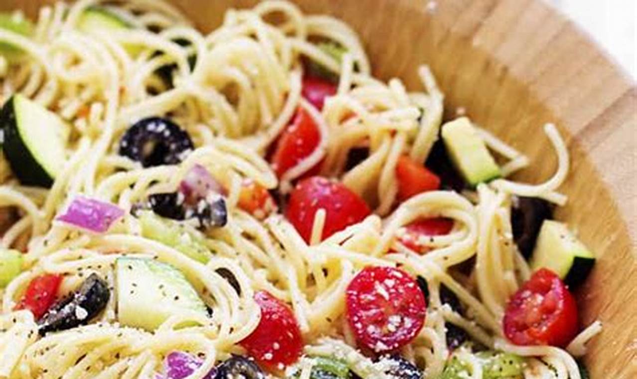 Easy California Spaghetti Salad Recipe (Classic) | Quick Salad Recipes for Healthy Salad Ideas to Boost Your Nutrition