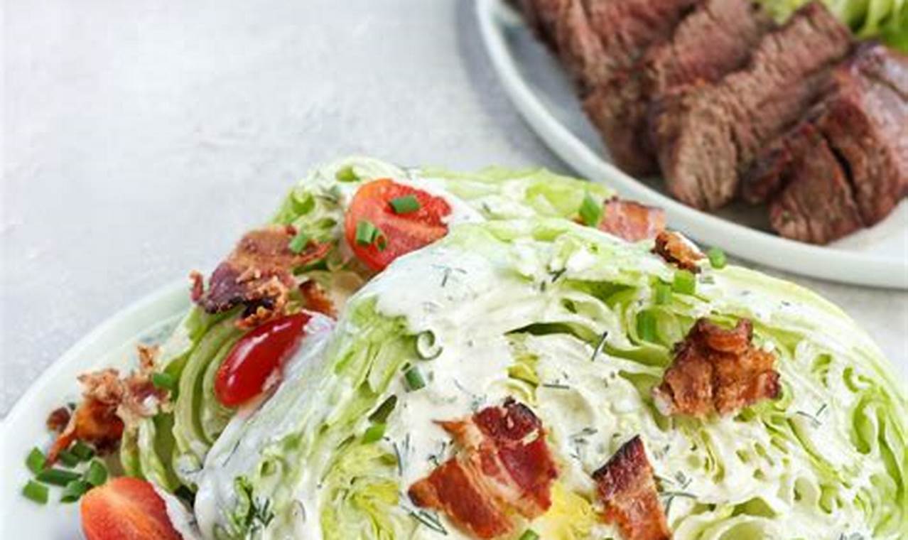 Classic Steakhouse Wedge Salad Recipe: Easy & Delicious | Quick Salad Recipes for Healthy Salad Ideas to Boost Your Nutrition