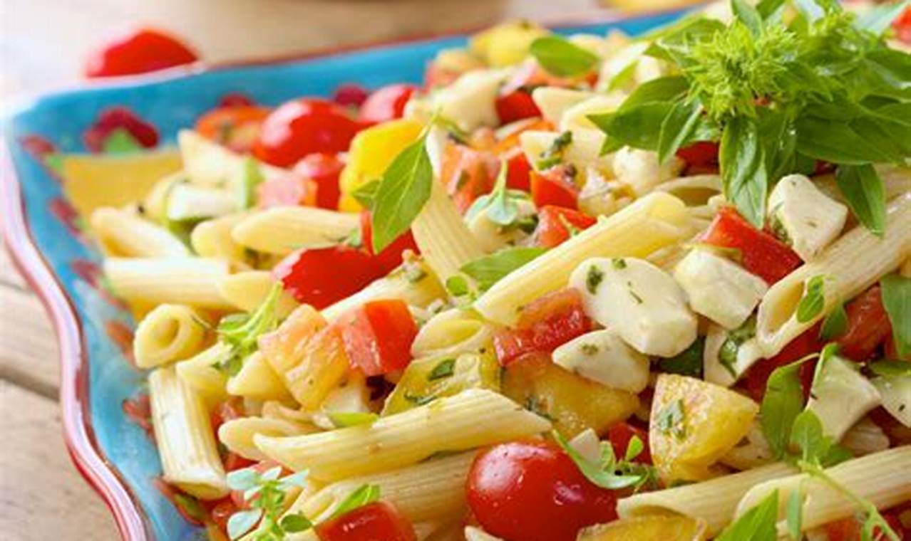 Wegmans Penne Mozzarella Salad Recipe | Quick Salad Recipes for Healthy Salad Ideas to Boost Your Nutrition