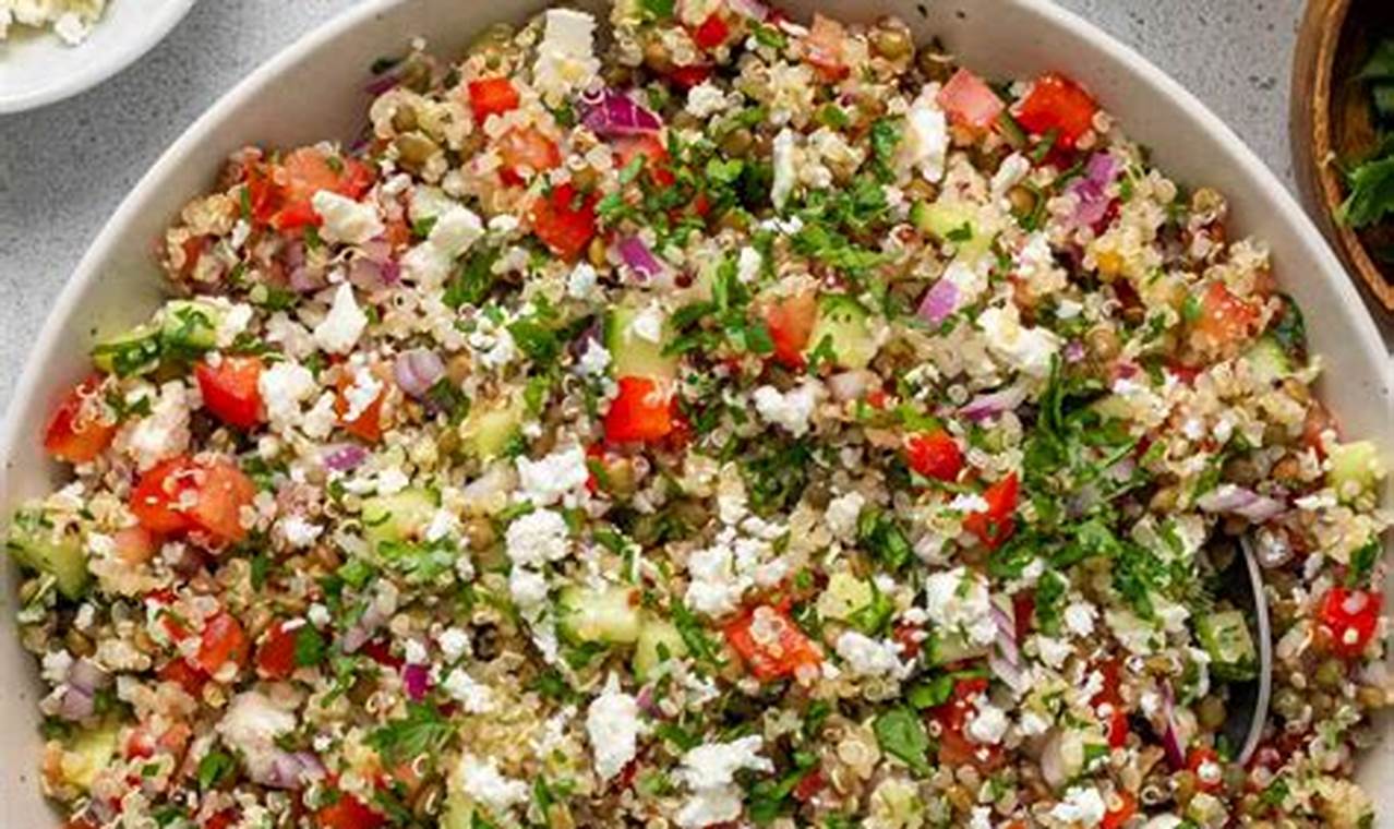 Healthy Quinoa & Lentil Salad Recipe | Quick Salad Recipes for Healthy Salad Ideas to Boost Your Nutrition