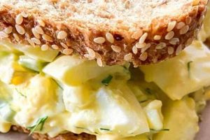 Classic Egg Salad Sandwich Recipe with Pickles & Dill | Quick Salad Recipes for Healthy Salad Ideas to Boost Your Nutrition