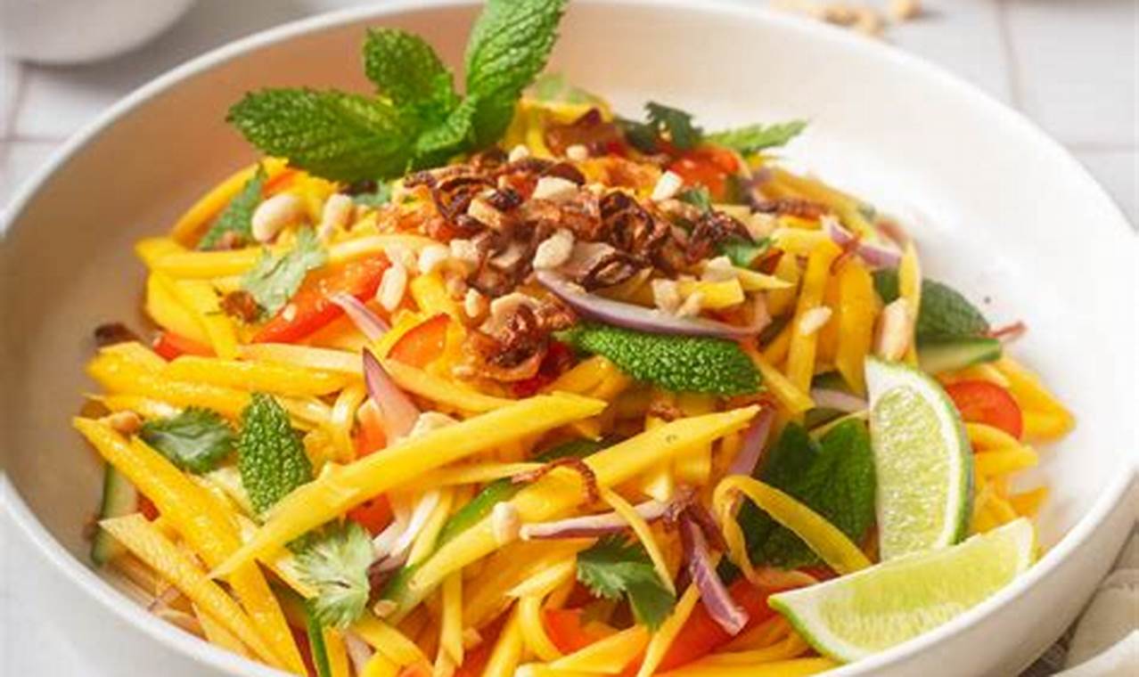 Authentic Thai Mango Salad Recipe (Easy) | Quick Salad Recipes for Healthy Salad Ideas to Boost Your Nutrition
