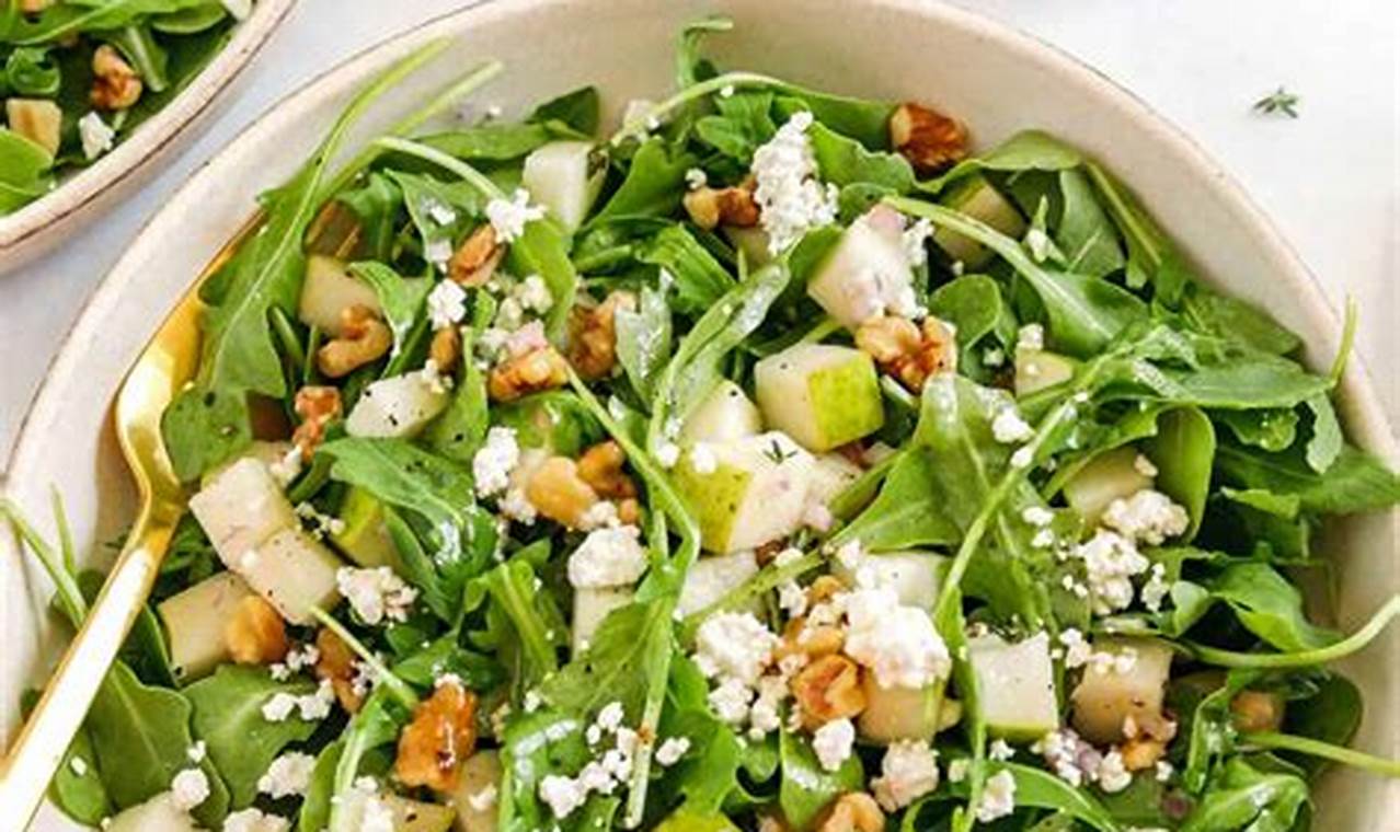 Best Pear Arugula Salad Recipe Ever! | Quick Salad Recipes for Healthy Salad Ideas to Boost Your Nutrition