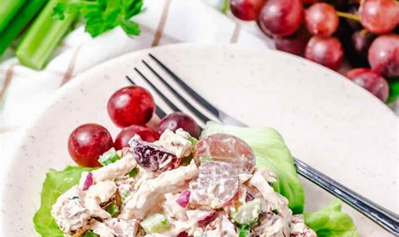 Classic Chicken Pecan Grape Salad Recipe | Quick Salad Recipes for Healthy Salad Ideas to Boost Your Nutrition