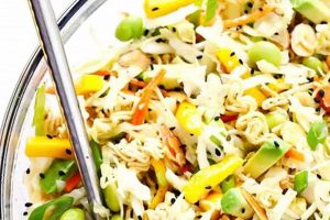 Best Crunchy Asian Ramen Noodle Salad Recipe Ever | Quick Salad Recipes for Healthy Salad Ideas to Boost Your Nutrition