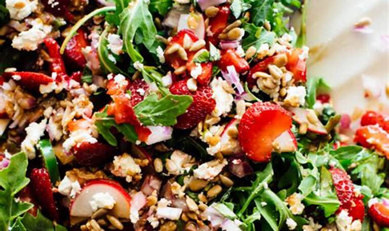 Best Arugula Strawberry Salad Recipe Ever! | Quick Salad Recipes for Healthy Salad Ideas to Boost Your Nutrition