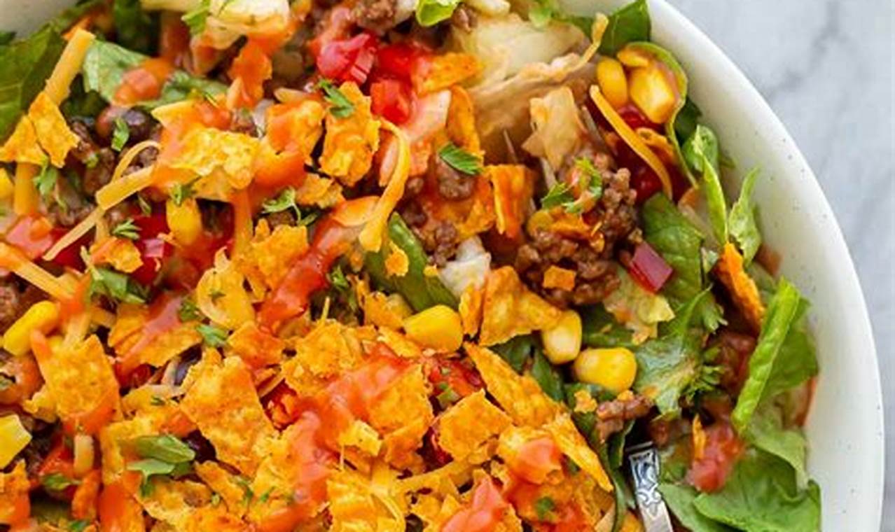 Classic Doritos Taco Salad: Original Recipe | Quick Salad Recipes for Healthy Salad Ideas to Boost Your Nutrition