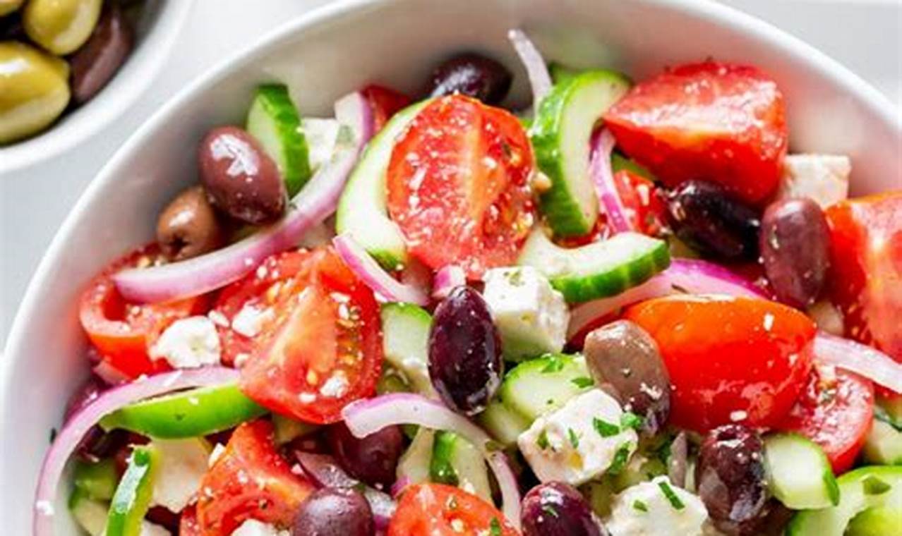 Classic Easy Greek Salad Recipe: Simple & Fresh | Quick Salad Recipes for Healthy Salad Ideas to Boost Your Nutrition