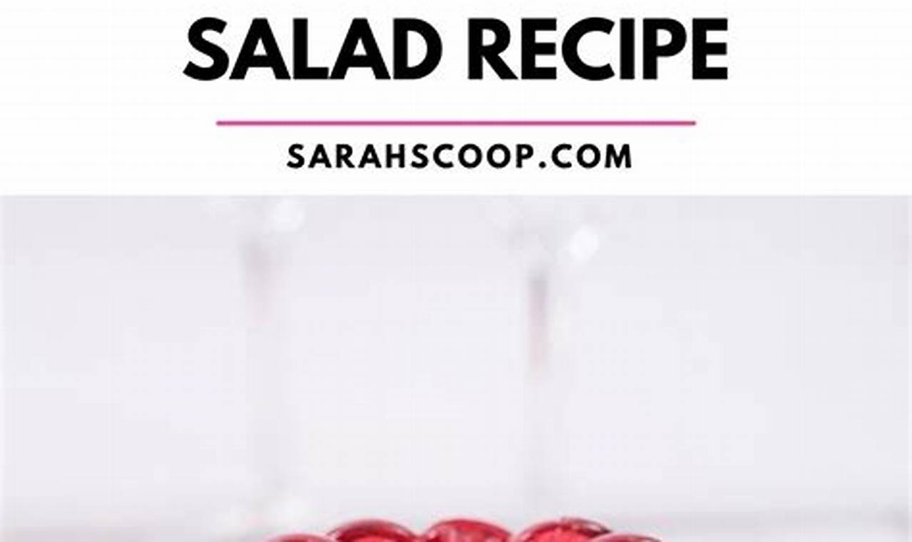 Thanksgiving Recipes Jello Salad | Quick Salad Recipes for Healthy Salad Ideas to Boost Your Nutrition