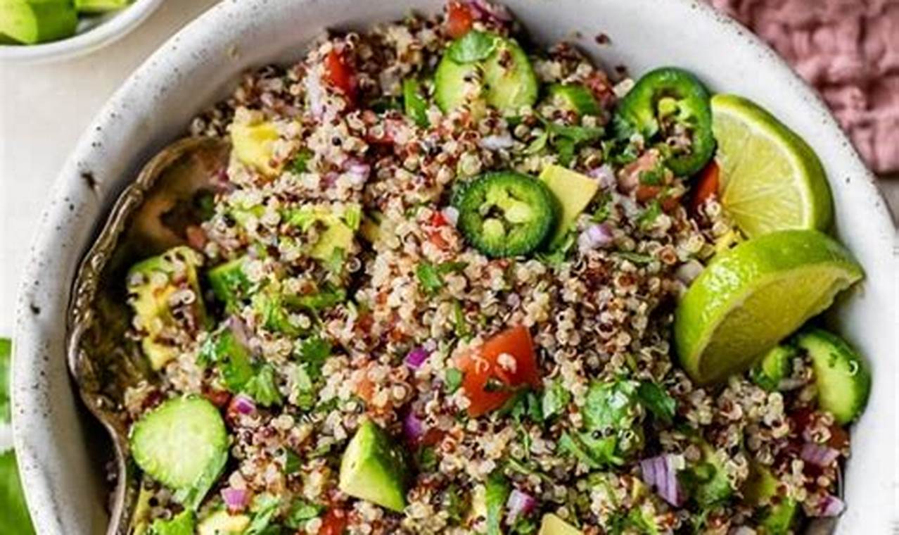 Healthy Quinoa & Avocado Salad Recipe | Quick Salad Recipes for Healthy Salad Ideas to Boost Your Nutrition