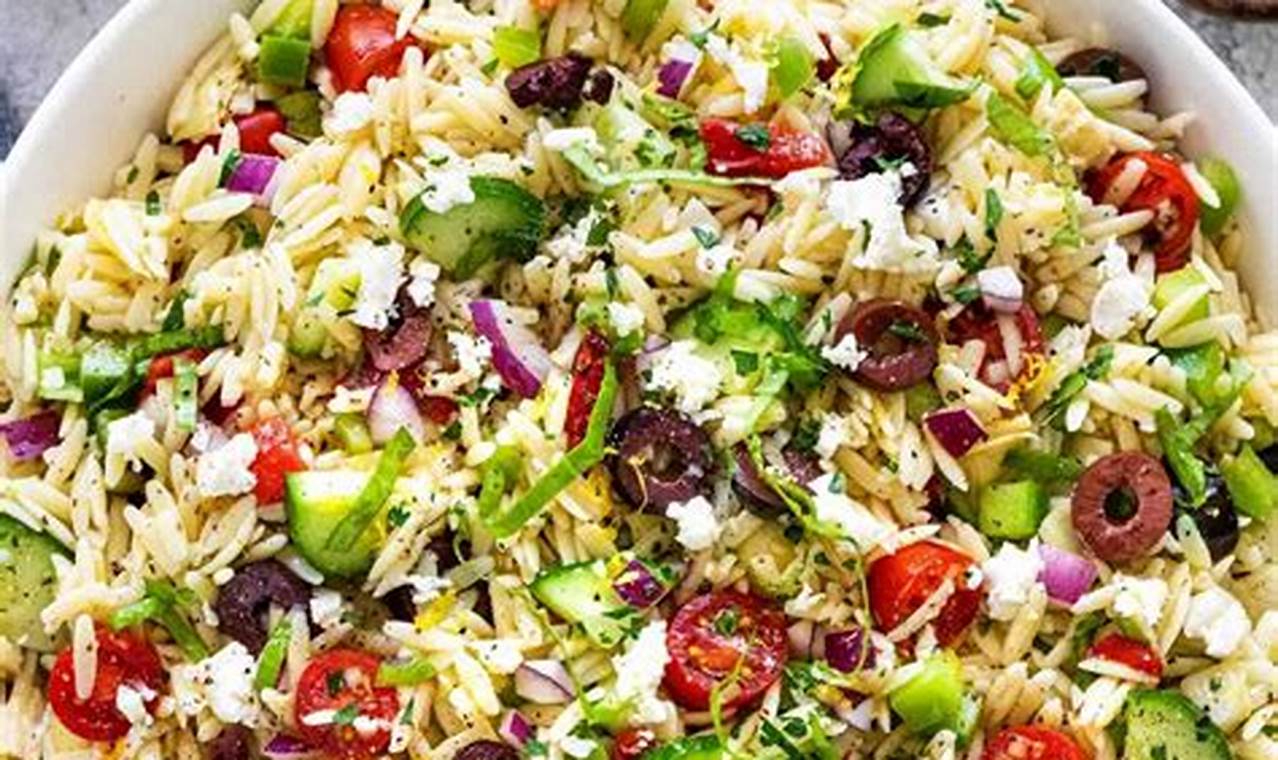 Orzo Mediterranean Salad Recipe | Quick Salad Recipes for Healthy Salad Ideas to Boost Your Nutrition