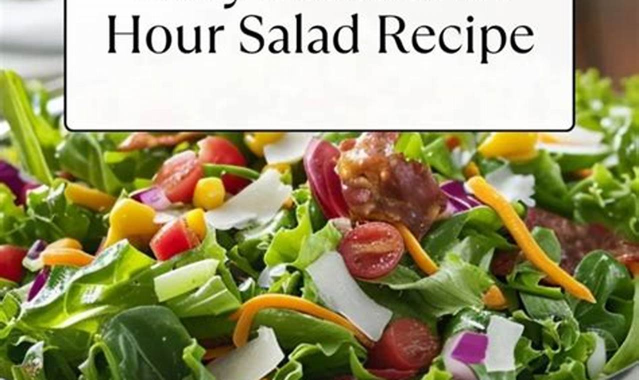 Best 24 Hour Salad Recipe for Flavor | Quick Salad Recipes for Healthy Salad Ideas to Boost Your Nutrition