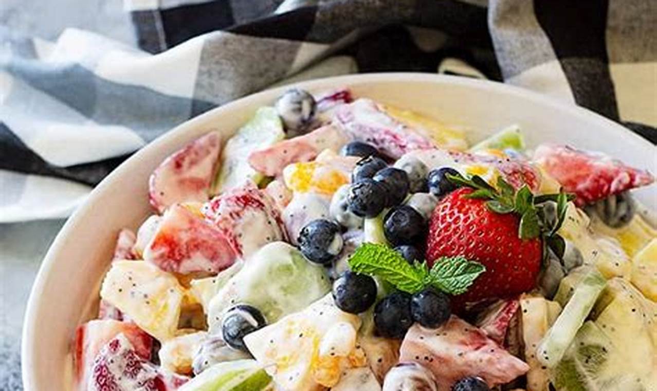 Creamy Sour Cream Fruit Salad Recipe Quick Salad Recipes for Healthy Salad Ideas to Boost Your Nutrition Creamy Sour Cream Fruit Salad Recipe | Quick Salad Recipes for Healthy Salad Ideas to Boost Your Nutrition