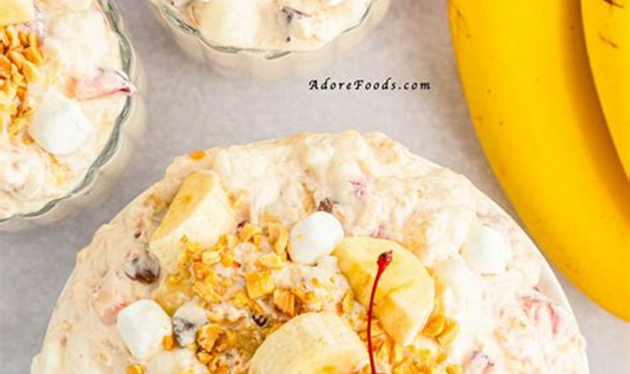 Easy Banana Split Fluff Salad Recipe: A Simple Delight Quick Salad Recipes for Healthy Salad Ideas to Boost Your Nutrition Easy Banana Split Fluff Salad Recipe: A Simple Delight | Quick Salad Recipes for Healthy Salad Ideas to Boost Your Nutrition