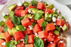 Refreshing Watermelon, Mint & Feta Salad Recipe | Quick Salad Recipes for Healthy Salad Ideas to Boost Your Nutrition
