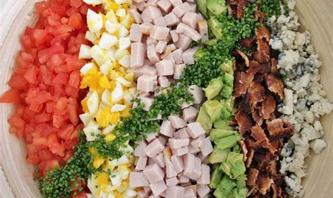 Classic Brown Derby Cobb Salad Recipe | Quick Salad Recipes for Healthy Salad Ideas to Boost Your Nutrition