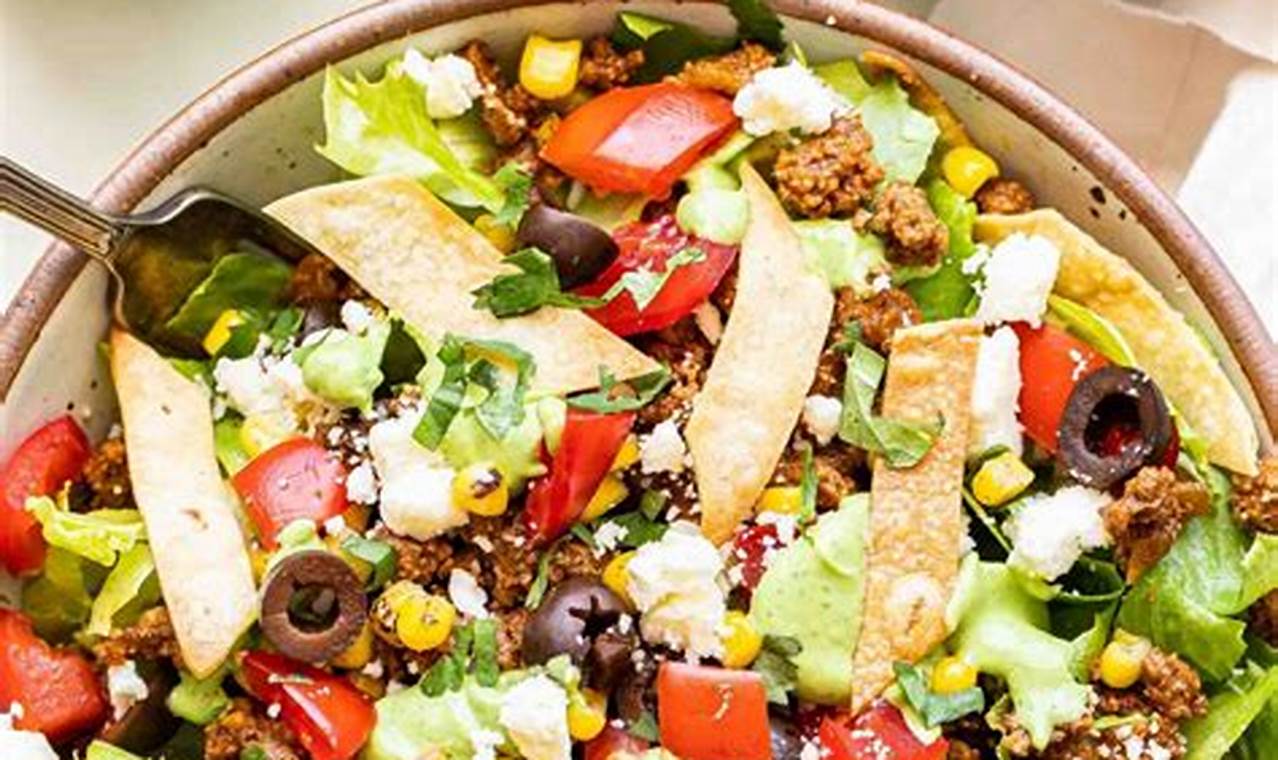 Best Taco Bowl Salad Recipe: Easy & Healthy Quick Salad Recipes for Healthy Salad Ideas to Boost Your Nutrition Best Taco Bowl Salad Recipe: Easy & Healthy | Quick Salad Recipes for Healthy Salad Ideas to Boost Your Nutrition