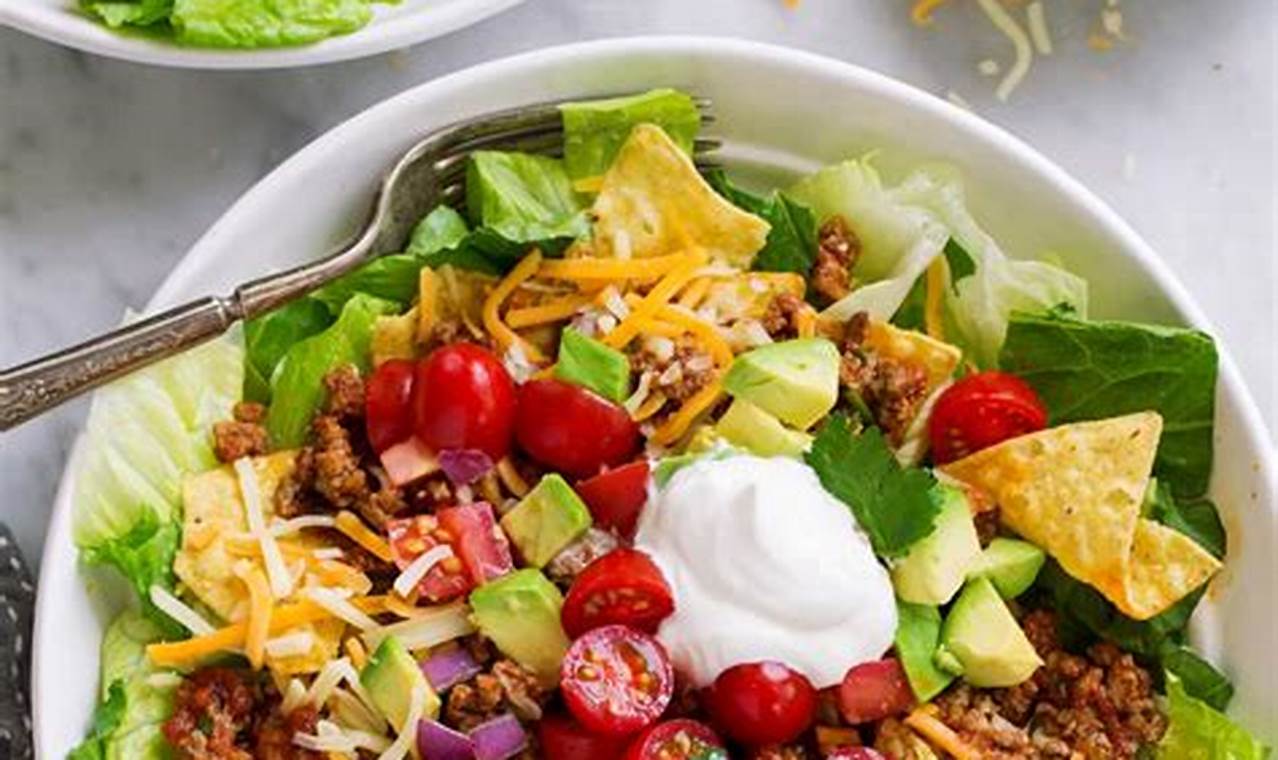 Tacos Salad Recipe | Quick Salad Recipes for Healthy Salad Ideas to Boost Your Nutrition